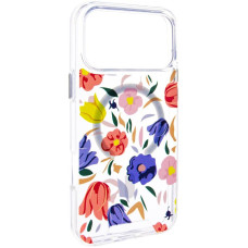 TPU+PC чехол Clear Garden with MagSafe для Apple iPhone 17 Pro Max (6.9")