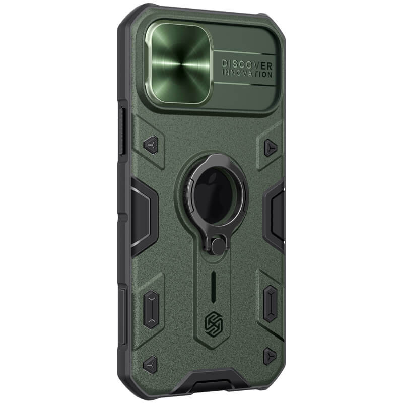 TPU+PC чехол Nillkin CamShield Armor (шторка на камеру) для Apple iPhone 15 Pro (6.1")
