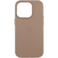 Уценка Кожаный чехол Leather Case (AAA) with MagSafe and Animation для Apple iPhone 16 Pro Max 6.9"