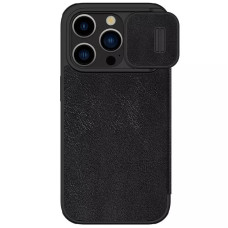 Кожаный чехол-книжка Nillkin Qin Pro Camshield для Apple iPhone 15 Pro Max (6.7")