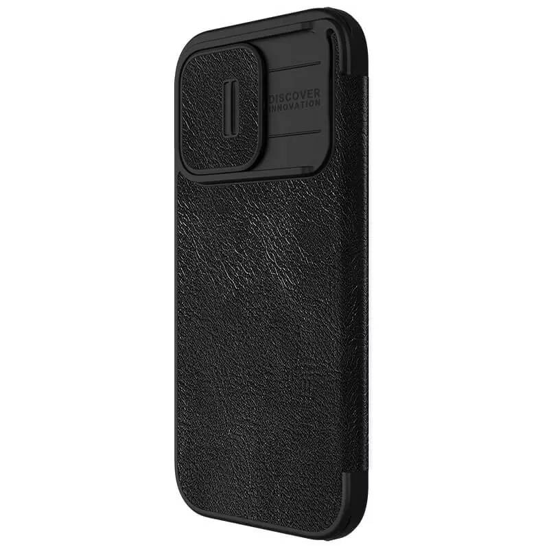 Кожаный чехол-книжка Nillkin Qin Pro Camshield для Apple iPhone 15 Pro Max (6.7")