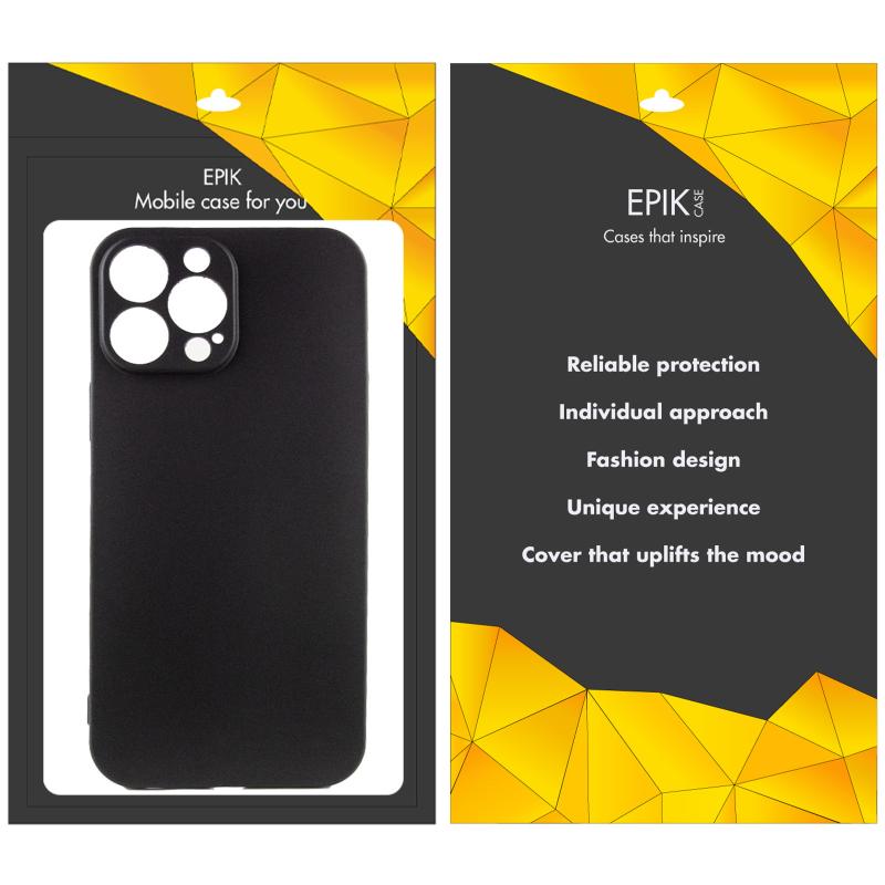 Чехол TPU Epik Black Full Camera для Apple iPhone 14 Pro (6.1")