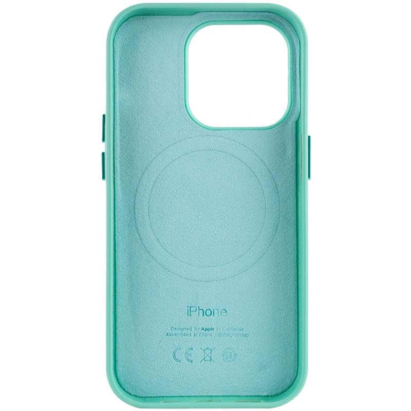 Кожаный чехол Leather Case (AA Plus) with MagSafe для Apple iPhone 14 Pro (6.1")