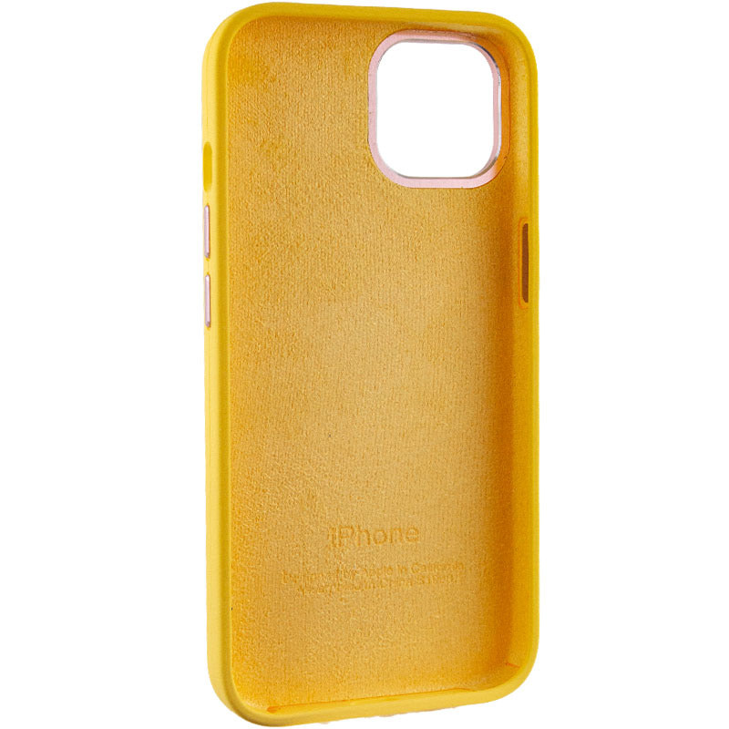 Чехол Silicone Case Metal Buttons (AA) для Apple iPhone 13 (6.1")