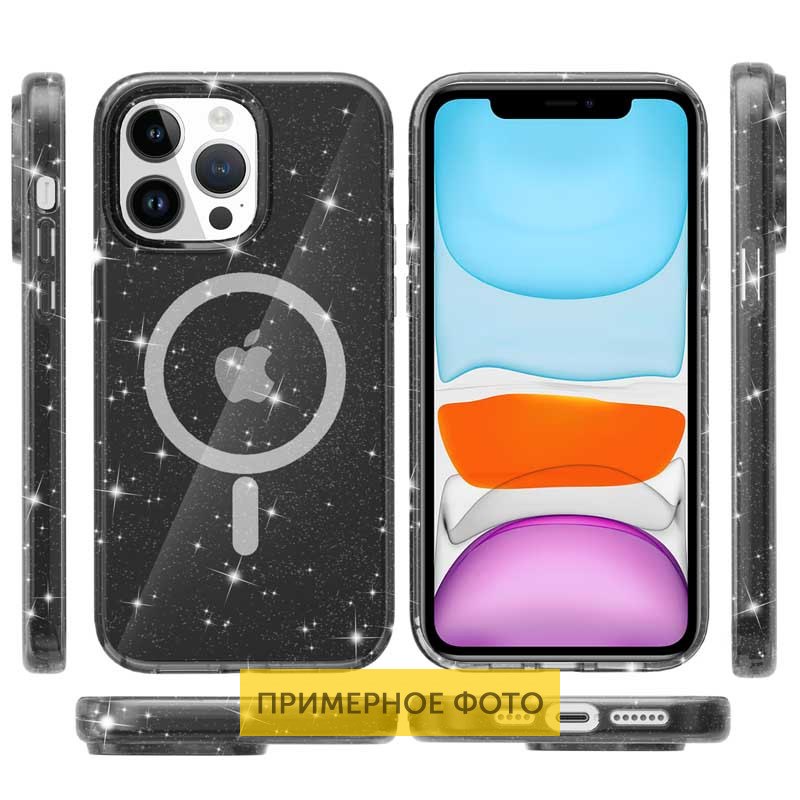 Чехол TPU Galaxy Sparkle (MagFit) для Apple iPhone 16 Pro (6.3")