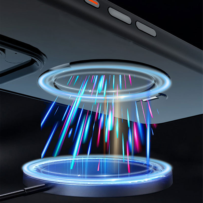 TPU+PC чехол Metal Buttons with MagSafe Colorful HQ Ring для Apple iPhone 14 Pro Max (6.7")