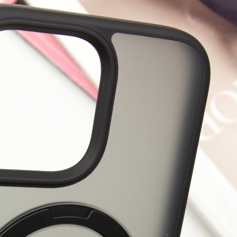 TPU+PC чехол Metal Buttons with MagSafe Colorful HQ Ring для Apple iPhone 14 Pro Max (6.7")