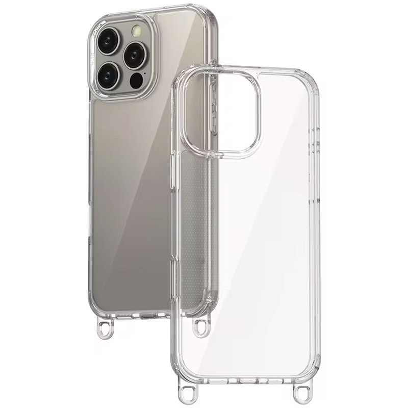Чехол TPU Transparent with Straps для Apple iPhone 12 Pro / 12 (6.1")