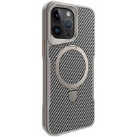 TPU+PC чехол Metal Buttons with MagSafe Carbon Ring для Apple iPhone 15 Pro (6.1")