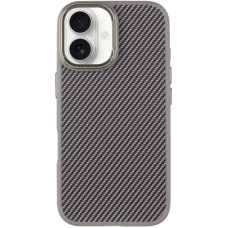 Чехол TPU+PC Carbon with MagSafe для Apple iPhone 16 (6.1")