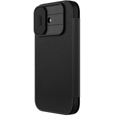 Кожаный чехол-книжка Nillkin Qin Pro Camshield для Apple iPhone 17 (6.3")