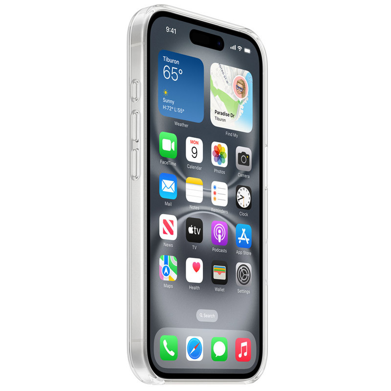 Чехол Clear Case (AAA) with MagSafe and Animation для Apple iPhone 16 (6.1")