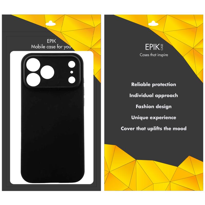 Чехол TPU Epik Black Full Camera для Apple iPhone 17 Pro Max (6.9")