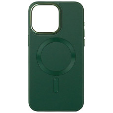 Кожаный чехол Bonbon Leather Metal Style with MagSafe для Apple iPhone 14 (6.1")
