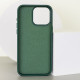 Кожаный чехол Bonbon Leather Metal Style with MagSafe для Apple iPhone 14 (6.1")
