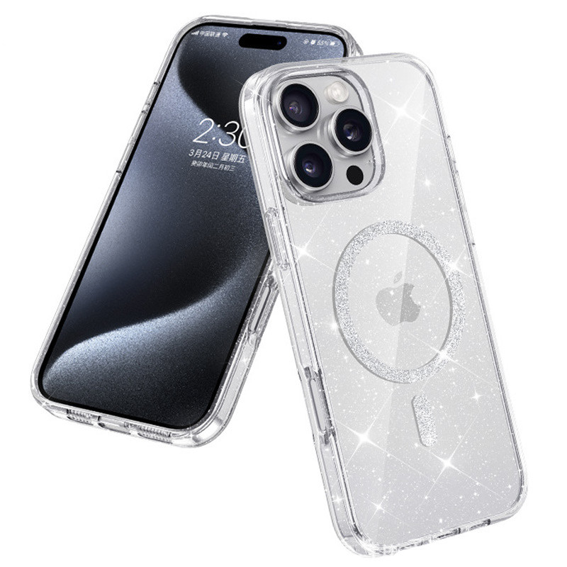 Чехол TPU Eclipse Sparkle (MagFit) для Apple iPhone 16 Pro (6.3")