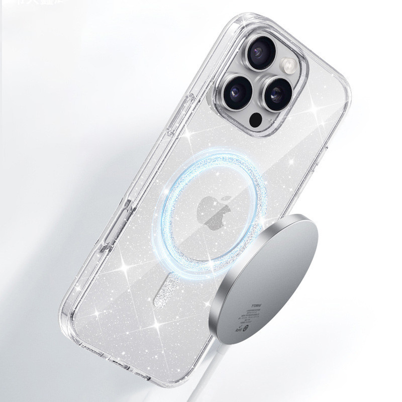 Чехол TPU Eclipse Sparkle (MagFit) для Apple iPhone 16 Pro (6.3")