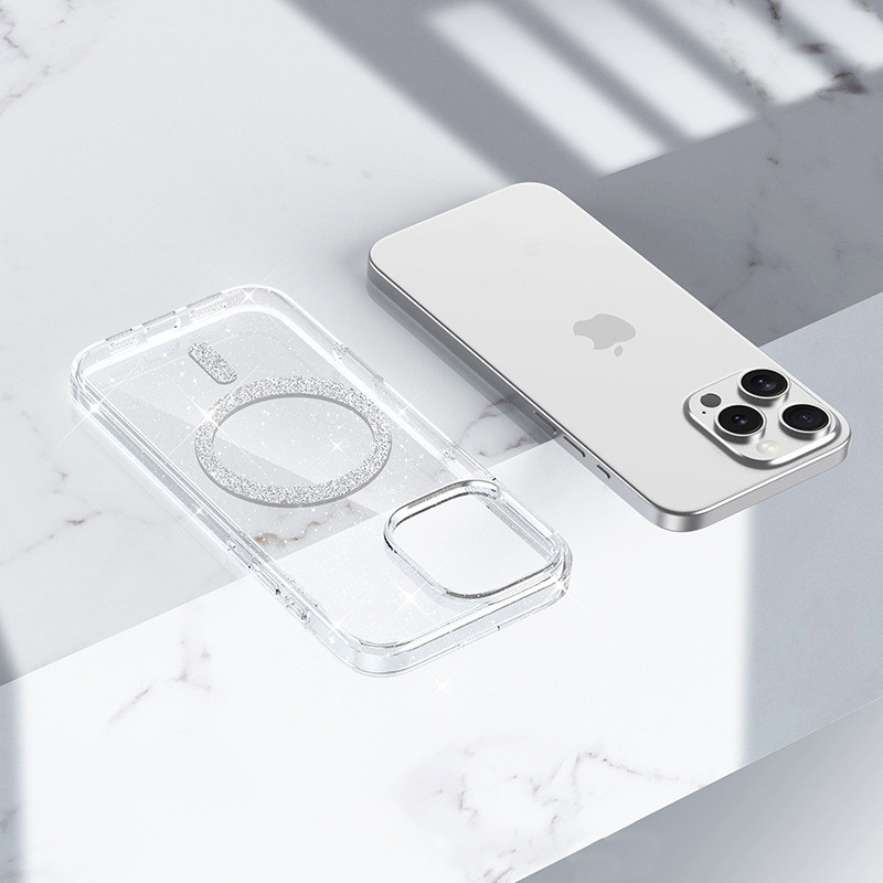 Чехол TPU Eclipse Sparkle (MagFit) для Apple iPhone 16 Pro (6.3")