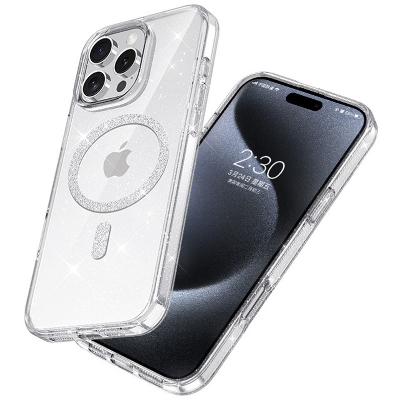 Чехол TPU Eclipse Sparkle (MagFit) для Apple iPhone 16 Pro (6.3")