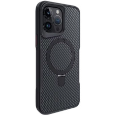 TPU+PC чехол Metal Buttons with MagSafe Carbon Ring для Apple iPhone 15 Pro Max (6.7")