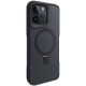 TPU+PC чехол Metal Buttons with MagSafe Carbon Ring для Apple iPhone 15 Pro Max (6.7")