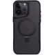 TPU+PC чехол Metal Buttons with MagSafe Carbon Ring для Apple iPhone 15 Pro Max (6.7")