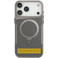 TPU+PC чехол Metal Buttons with MagSafe Carbon Ring для Apple iPhone 17 Air (6.5")