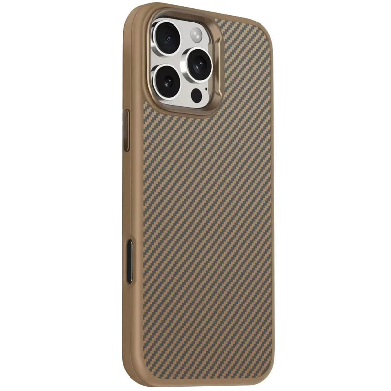 Чехол TPU+PC Carbon with MagSafe для Apple iPhone 16 Pro (6.3")