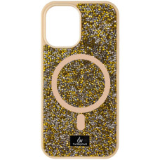 TPU чехол Bling World Rock Diamond with MagSafe для Apple iPhone 15 (6.1")