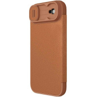 Кожаный чехол-книжка Nillkin Qin Pro Camshield для Apple iPhone 17 Air (6.5")