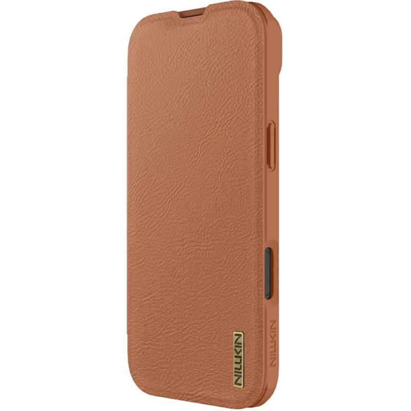 Кожаный чехол-книжка Nillkin Qin Pro Camshield для Apple iPhone 17 Air (6.5")