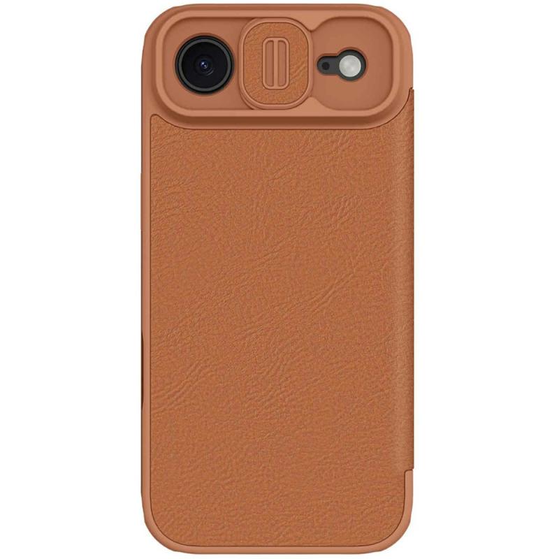 Кожаный чехол-книжка Nillkin Qin Pro Camshield для Apple iPhone 17 Air (6.5")