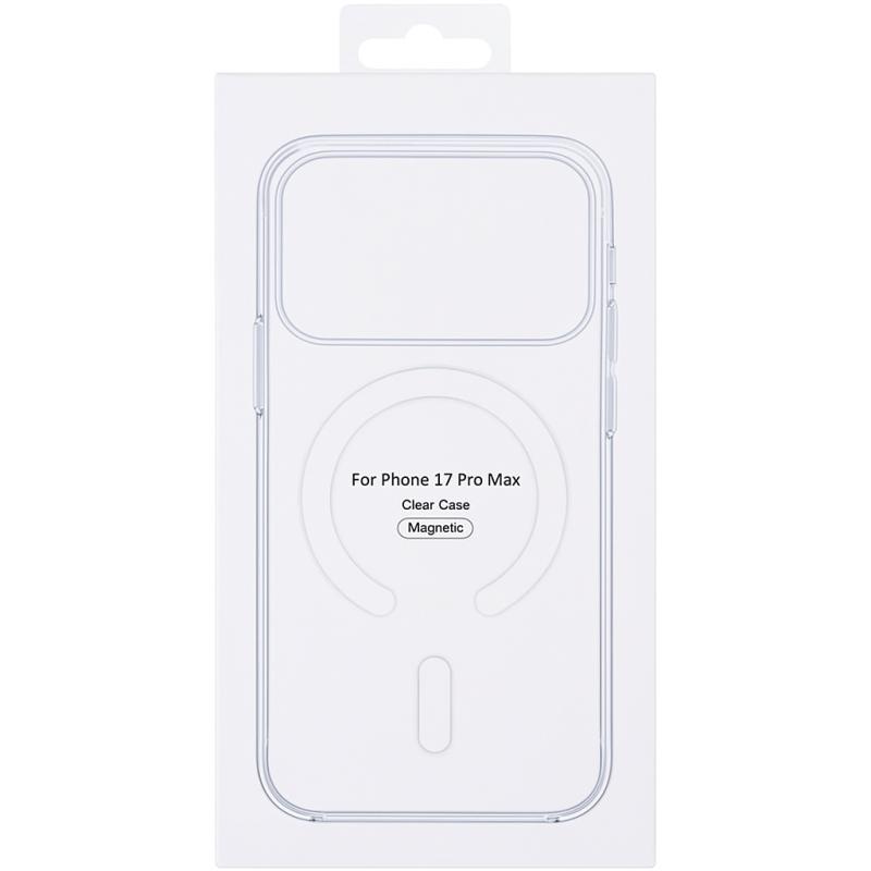 Чехол Clear Case (AAA) with MagSafe and Animation для Apple iPhone 17 Pro Max (6.9")