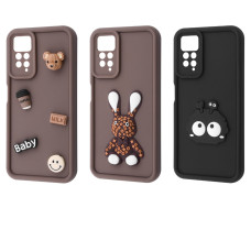 Чохол Pretty Things Case Xiaomi Redmi Note 11 Pro/Redmi Note 12 Pro 4G black/fluffy black