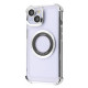 Чохол Glossy Case with Magnetic Ring iPhone 15 silver