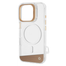 Чохол Kajsa Aluminium Shield with Magnetic Ring iPhone 16 Pro Max light gold