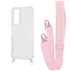 Чохол WAVE Clear Case with Strap Samsung Galaxy S23 FE pink sand
