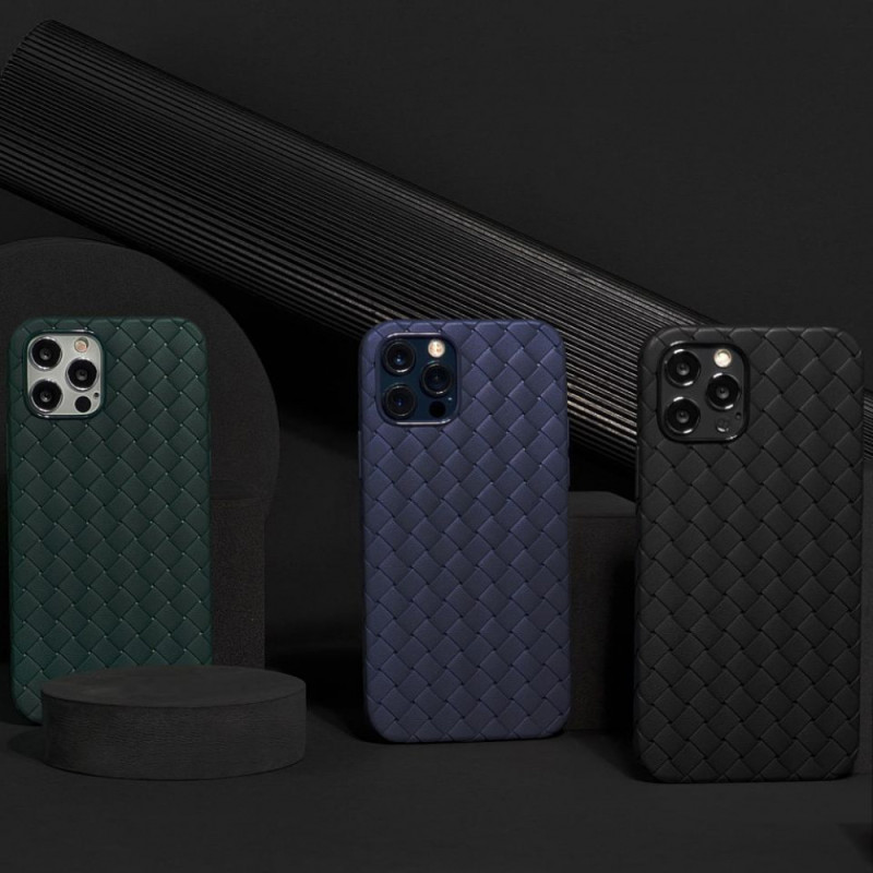 Чохол Weaving Full Case (TPU) iPhone 14 Pro Max black