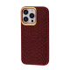 Чохол Kajsa Snake Pattern iPhone 13 Pro burgundy