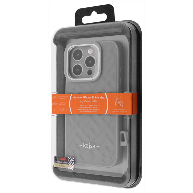 Чохол Kajsa Rhombus Collection with Magnetic Ring iPhone 16 Pro Max blue