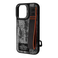 Чохол Kajsa Outdoor Collection Tie Dye with Magnetic Ring iPhone 16 black