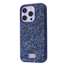 Чохол Bling World Rock Diamond (TPU) iPhone 15 Pro Max blue titanium
