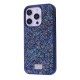 Чохол Bling World Rock Diamond (TPU) iPhone 15 Pro Max blue titanium