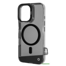 Чохол Kajsa Aluminium Shield with Magnetic Ring iPhone 16 black smoke