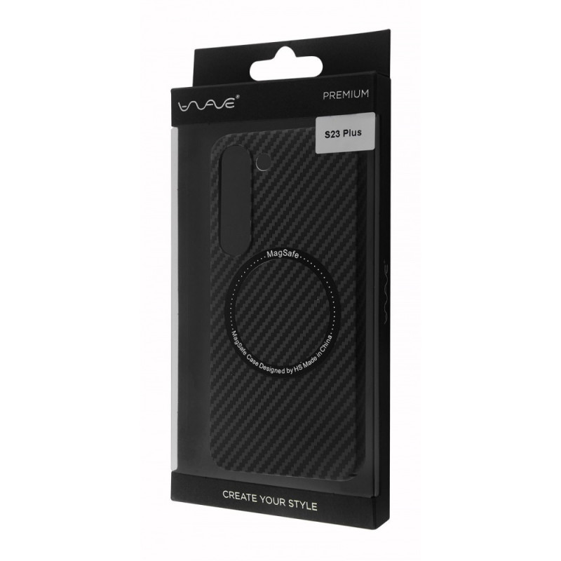 Чохол WAVE Carbon Case with Magnetic Ring Samsung Galaxy S23 Plus blue