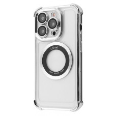 Чохол Glossy Case with Magnetic Ring iPhone 14 Pro silver