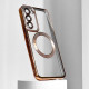 Чохол WAVE Metal Color Case with Magnetic Ring Samsung Galaxy S23 gold