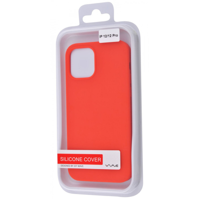 Чохол WAVE Full Silicone Cover iPhone 12/12 Pro red