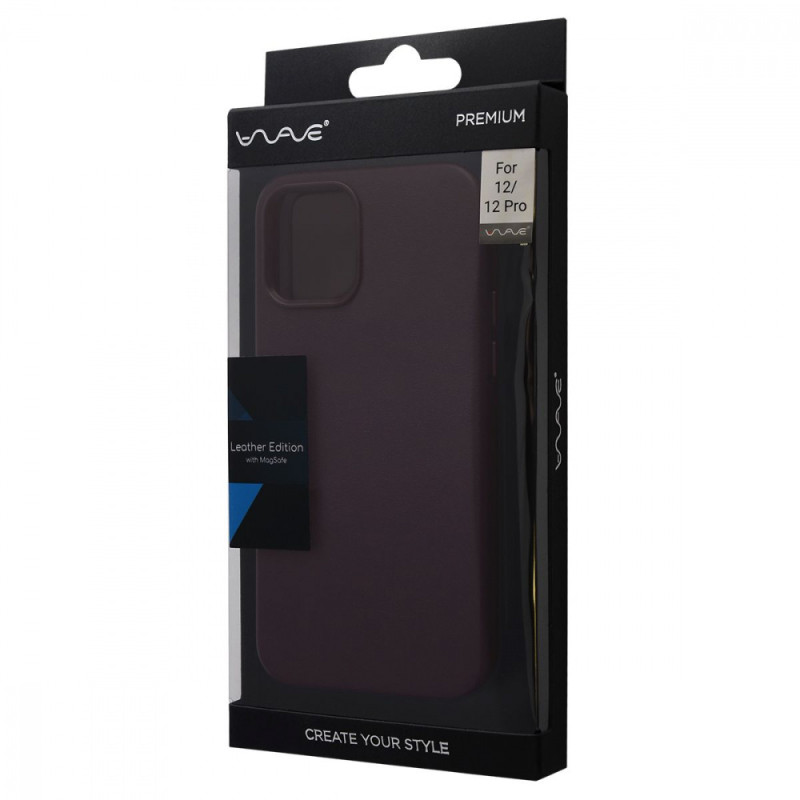 Чохол WAVE Premium Leather Edition Case with Magnetic Ring iPhone 12/12 Pro orange