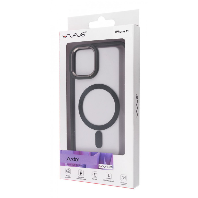 Чохол WAVE Ardor Case with Magnetic Ring iPhone 11 black